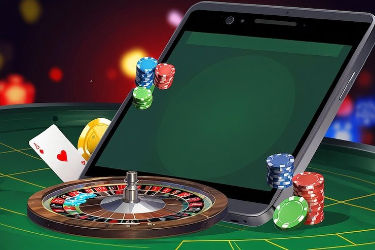 Antarmuka permainan Quickspin di aplikasi mobile iboslot menampilkan gulungan, tombol putar, dan informasi taruhan